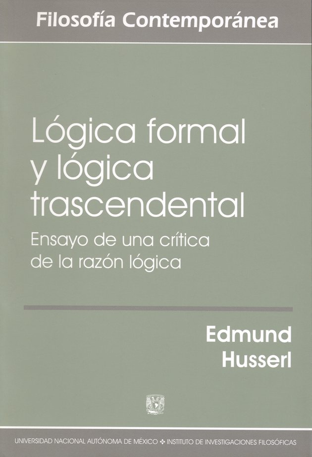 Lógica formal y lógica trascendental